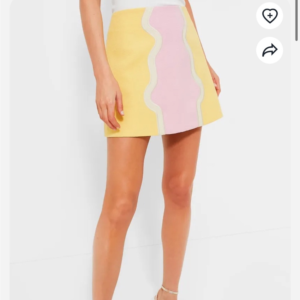 Tuckernuck Pop of Peony Meg Mini Skirt size XL